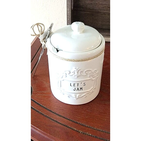 Mud Pie Jam Jar With Spreader NEW w Tags - Picture 5 of 6
